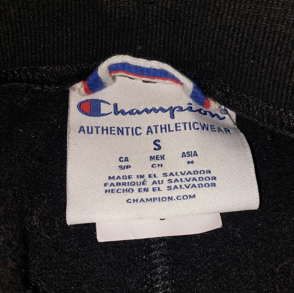 Champion Black Knit Logo Sweatpants - Picture 4 of 5